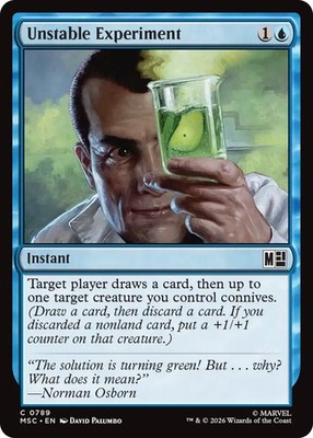 x4 Unstable Experiment C MTG Commander: Marvel Super Heroes M/NM, English