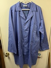 Adar 803 Universal Blue Lab Coat Unisex Size 50 Medical Uniforms Scrubs Pockets