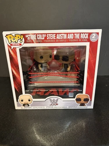 FUNKO POP ! STONE COLD STEVE AUSTIN AND THE ROCK 2 PACK POP WWE LA1