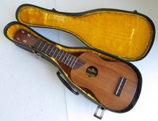 Vintage Kamaka Soprano Ukulele Gold Label Koa Made in Hawaii w/ Original Case