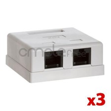 Double Hole Cat 6 Surface Mount Box Keystone ...