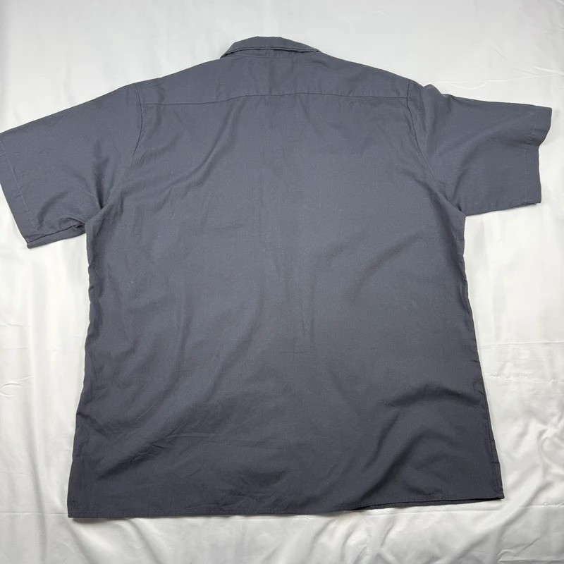 Dickies Work Shirt Men's 2XL Grey Embroidered Uniform Utility |0257 image 9