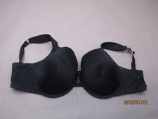 40F Thirdlove Womens Black Lined Underwired Back Closure Opaque Demi Bra 11H