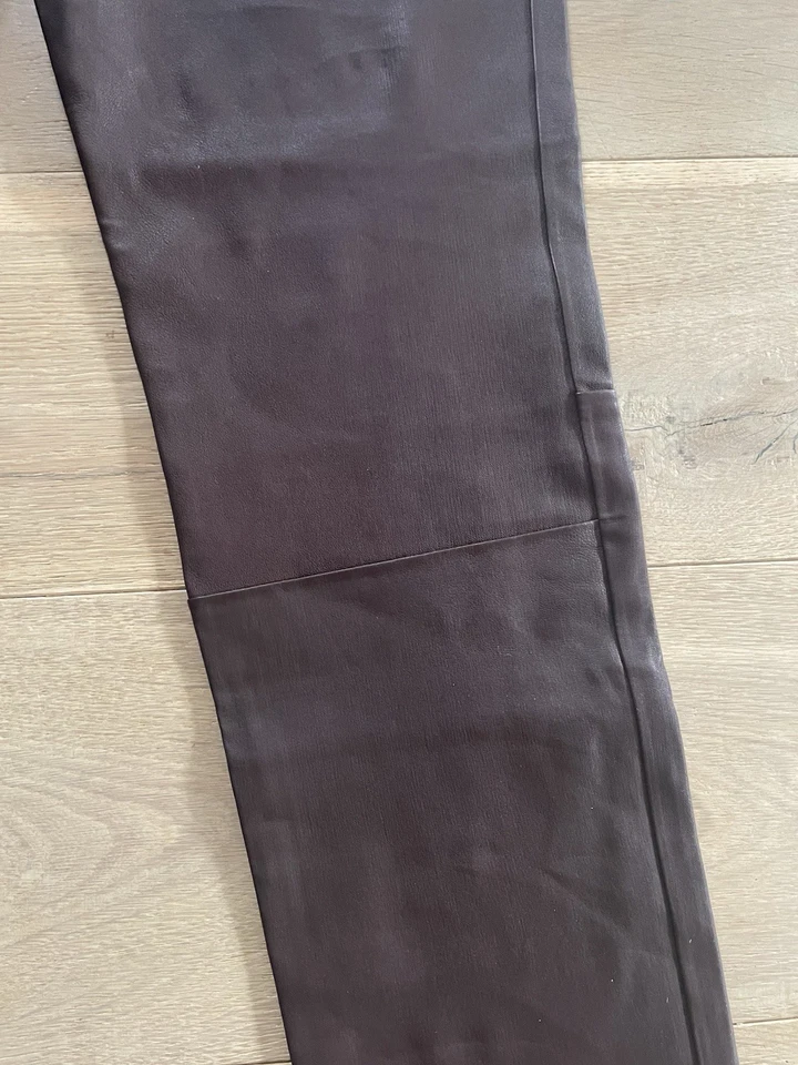 Calça Karen Millen 100% couro cordeiro nappa - tamanho 10 nova com etiquetas (Nova com etiquetas) - Imagem 2 de 4