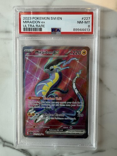 Miraidon ex graded PSA 8 for sale on eBay