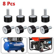 Gomma Supporto 15 X 10mm Gomma Nero/Argento Zincato Metallo/Gomma Ricambio