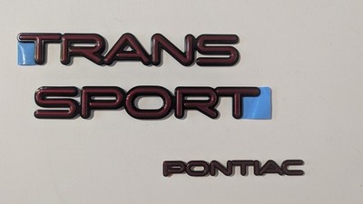Pontiac Trans Sport  Schriftzug weinrot