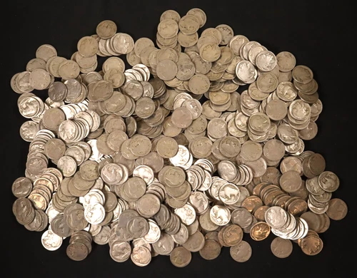 Lot of 600 Buffalo Nickels - "P" Mints-Dateless Mix of Naturals w-Some Old Acids
