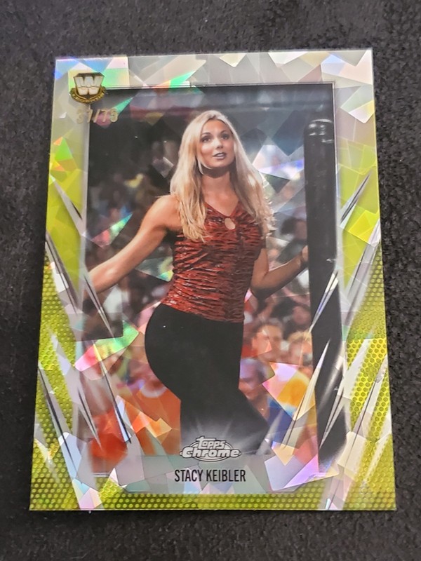 2026 Topps WWE Sapphire Chrome #121 Stacy Keibler Yellow Sapphire /75