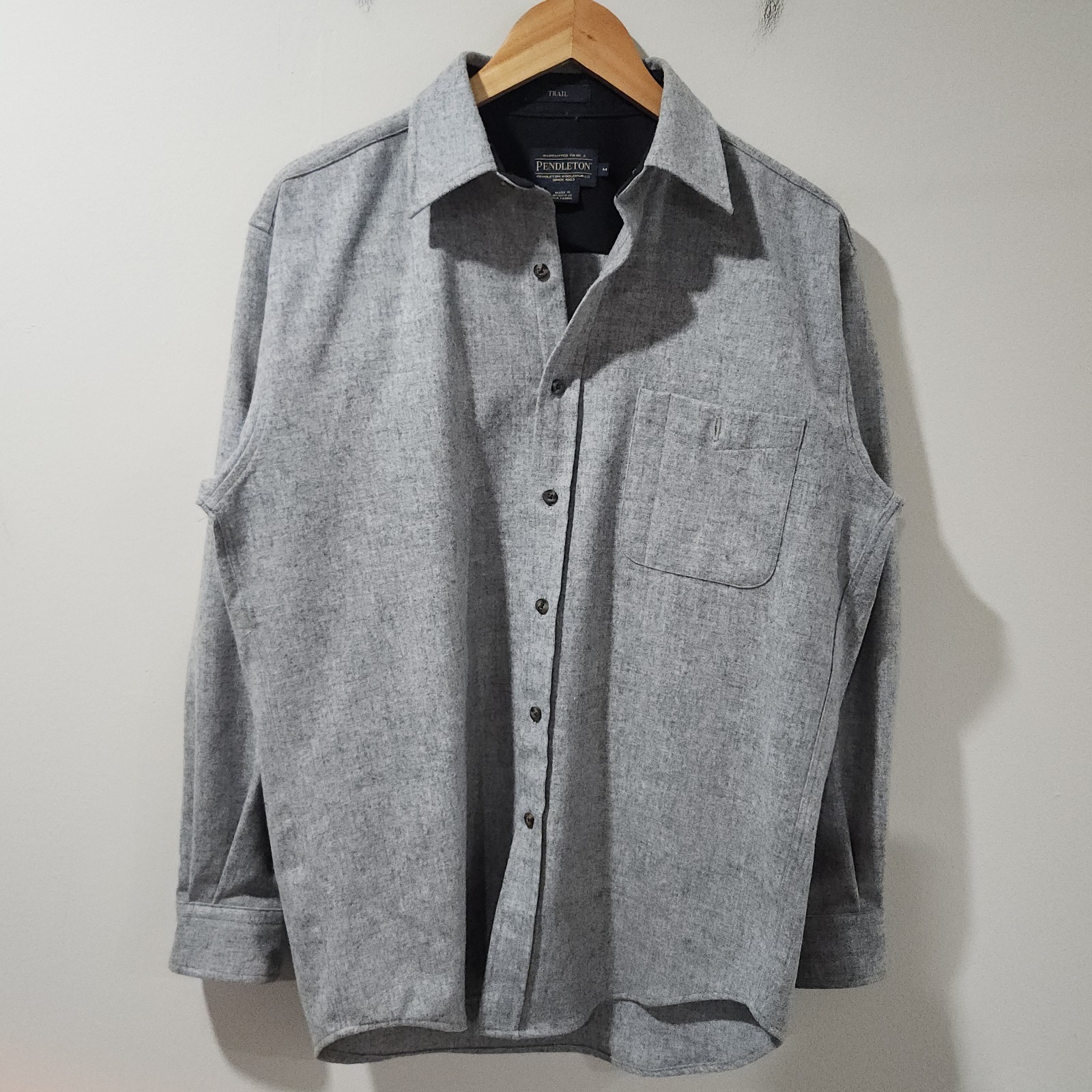 Pendleton Trail Wool Flannel Button Up Long Sleev… - image 2