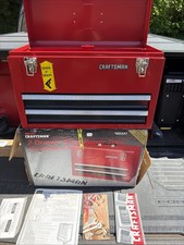 Sears Craftsman USA NOS Rare 2 Drawer Deep Tool Chest Portable 65331 RED USA !