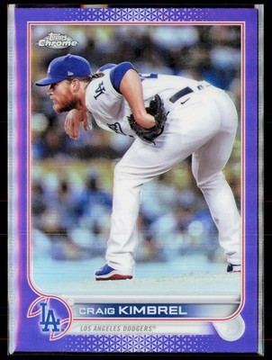 2022 Topps Chrome Update #USC83 Craig Kimbrel Purple Refractor