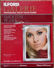 Ilford Galerie Professional Inkjet Smooth Pearl Photo Paper 8.5 x 11 100 Sheets