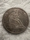1877 S Seated Liberty Half Dollar