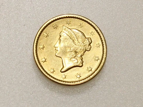 1851-P $1 LIBERTY HEAD GOLD COIN