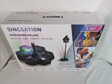 Singsation Performer Deluxe All-in-One Bluetooth Karaoke Party System w Voice FX