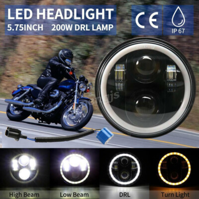 5-3/4 5.75'' LED Hi/Lo Beam Scheinwerfer Für Harley Honda Davidson Motorrad DOT