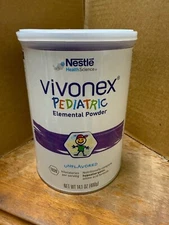 14.1oz Nestle Vivonex Pediatric Elemental Powder Unflavored BB 10/2026