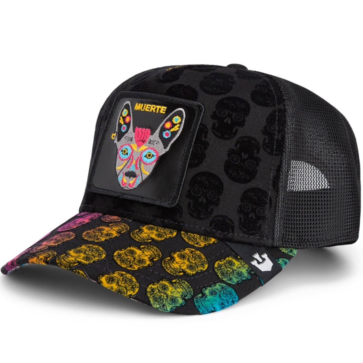 Goorin Bros Multicolor Muerte Skull Dog Cap Goorin GB2 Deadly Scorp Trucker Hat, Void, One Size, Unisex  main image 2