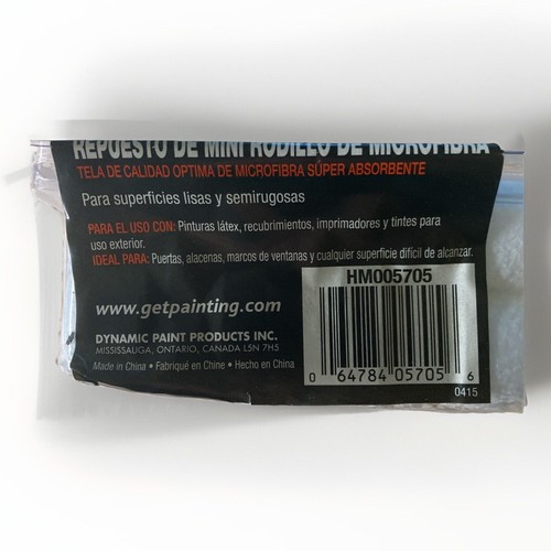 🔥Dynamische 10 Stück Mini Mikrofaser Roller Minen 4 Zoll mal 1/4 Zoll Neu im Karton - Bild 3 von 4