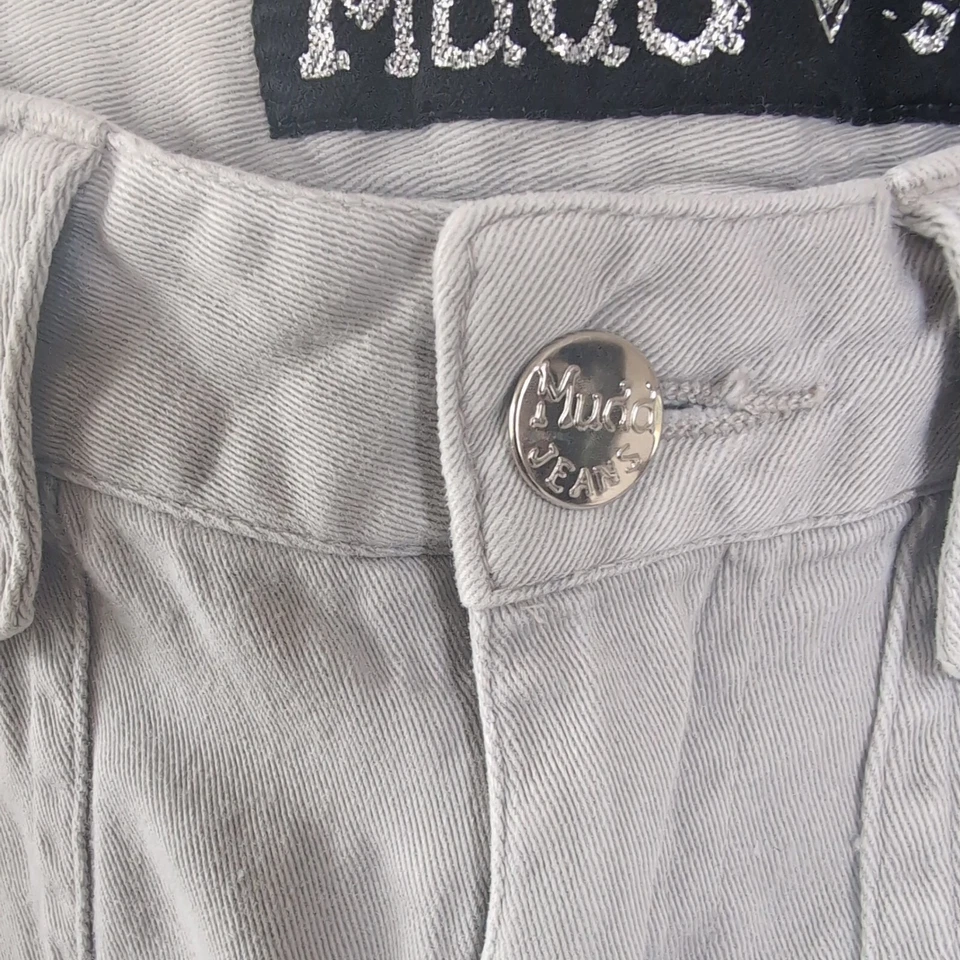 Pantalones de mezclilla vintage Y2K Mudd talla 9 tostados tiro bajo acampanados años 90 grunge patinador 28 x 31 Foto 4 de 4