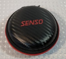 Senso Red  Black Zipper Earbud Case