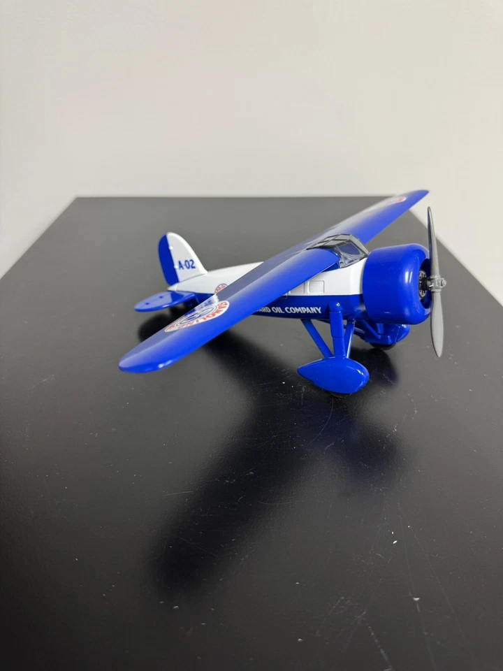 Amoco Vintage #2 Airplane Die Cast Metal Coin Bank 1/32 Scale - Image 3 of 4