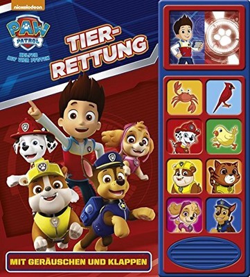  PAW Patrol, Tier-Rettung: Mit Gerauschen und Klappen - Klappen auf jeder Seit, 