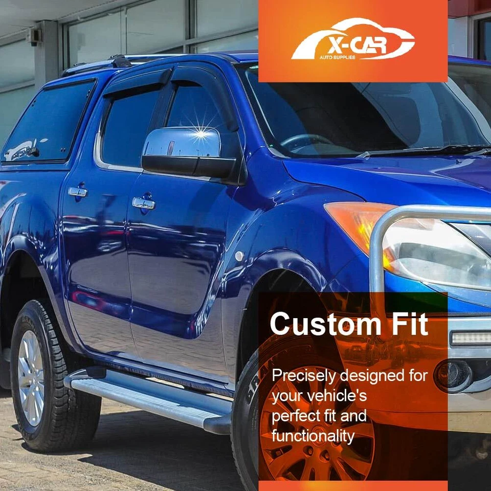 Weather Shield Weathershields Window Visor for Mazda BT-50 Dual Cab 2011-2020 - image 4 of 4