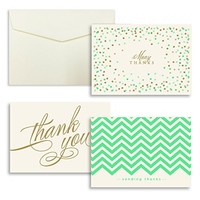 Mint Assor Ent Flat Thank You Cards Pack Of 24 5in X 3.5in Greeting Card Mint Assor Ent Flat Thank You Cards Pack Of 24 5in X 3.5in Greeting Card