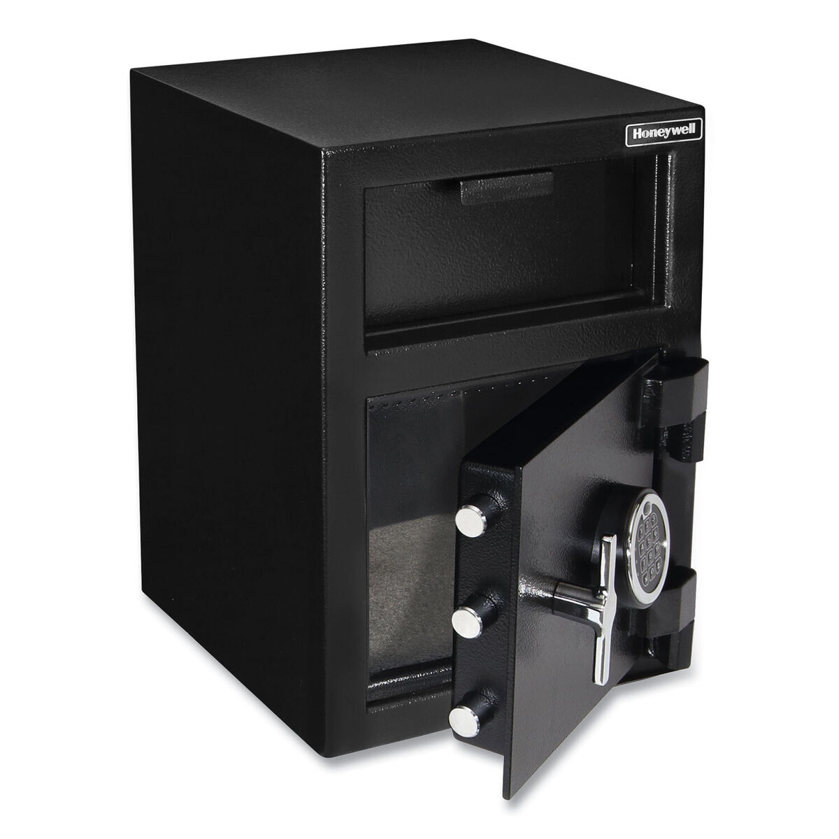 Steel Depository Safe with Digital Lock, 14 x 15.2 x 20.2, 1.06 cu ft, Black Steel Depository Safe with Digital Lock, 14 x 15.2 x 20.2, 1.06 cu ft, Black