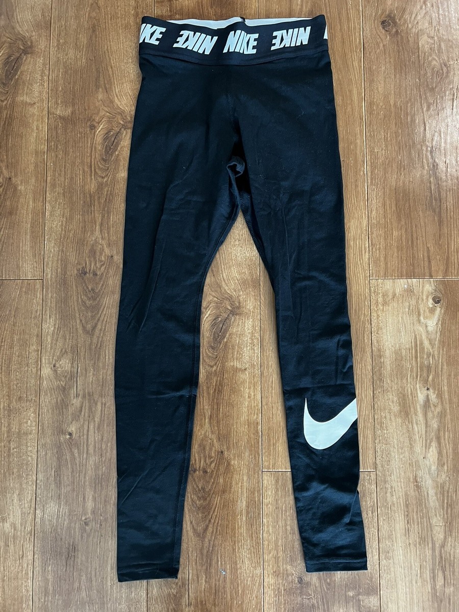 Women Nike SPORTSWEAR HIGH RISE CLUB LOGO LEGGING Small White Swoosh AH3362-013  for sale online | eBay