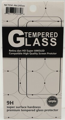 Unipha Premium Tempered Glass Screen Protector for Alcatel 1X Evolve Cell Phone