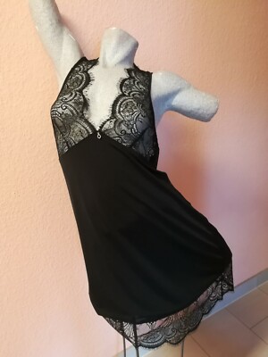 LingaDore Nachthemd Schwarz, Gr. L