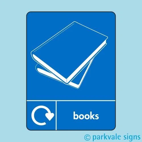 LASTING IMPRESSIONS (SIGNS) LIMITED Bücher Recycling Schild (Verpackung)