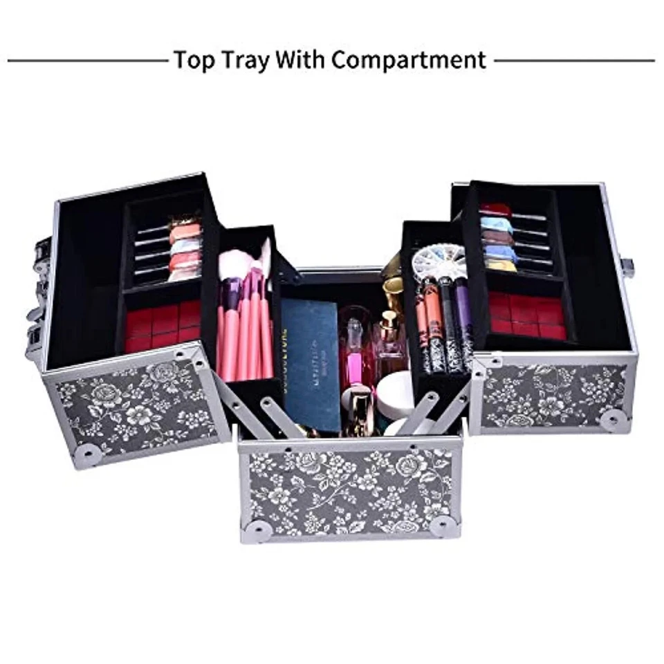 Professional Aluminum Cosmetic Case With Lock For Lash Extension Extension case - Image 3 of 4