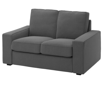 Ikea KIVIK Cover for compact 2-seat sofa, Tallmyra medium grey