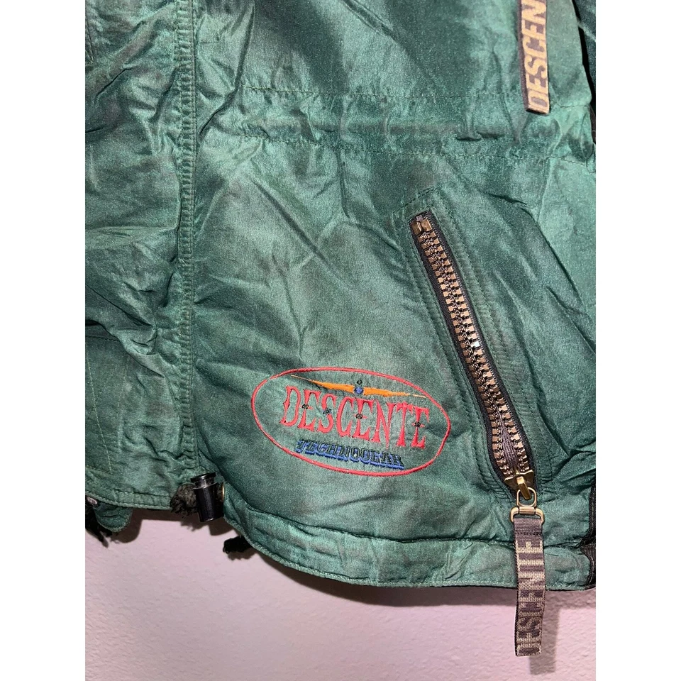 Vintage 90s Descente Technogear Ski Green Jacket Outerwear VTG 1990s 2 - Image 4 of 4