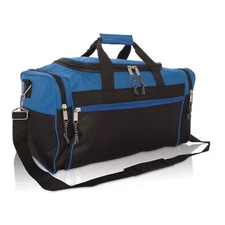 Brand New Duffle Bag Duffel Bag Large in Royal Blue and Black Gym Bag