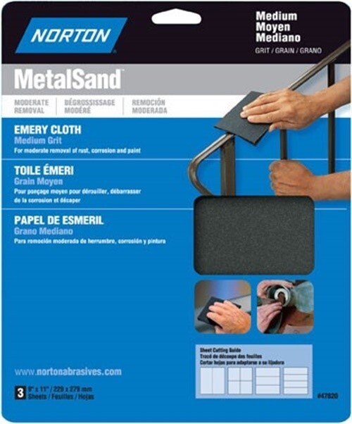 9x11 Emery Cloth M,No 47820, Norton Abrasives/St Gobain eBay