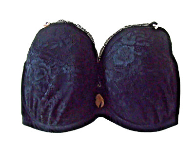Ann Summers UK 30H Black Underwired Evenly Padded Sexy Lace Plunge Bra