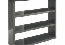 Image of LPD Furniture Puro High Gloss White, Charcoal, Cream and Stone Bookcase