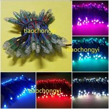 50PCS WS2811 RGB Full Color 12mm Pixels digital Addressable LED String DC 5V
