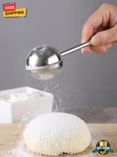 1 pc Stainless Steel One-Handed Flour Duster & Sugar Shaker for Baking