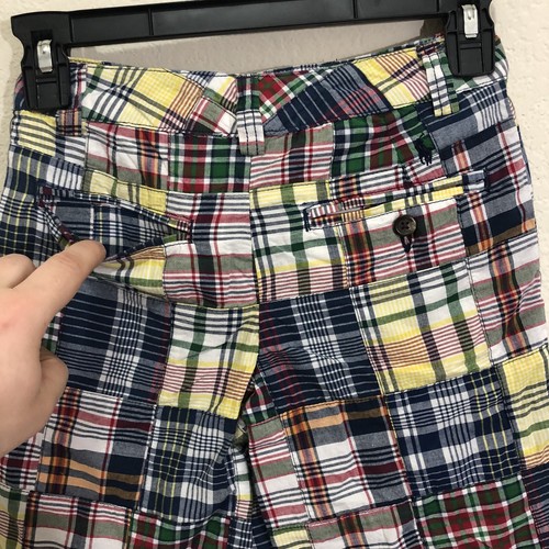 Polo by Ralph Lauren Size 8 Boys Multicolor Chino Madras Shorts with Pockets - Picture 7 of 12