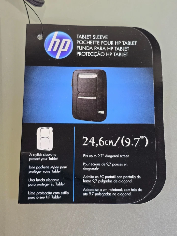 HP Touchpad Ipad 9.7" Zippered Tablet Case Sleeve Graystone QB459AA - Image 3 of 4