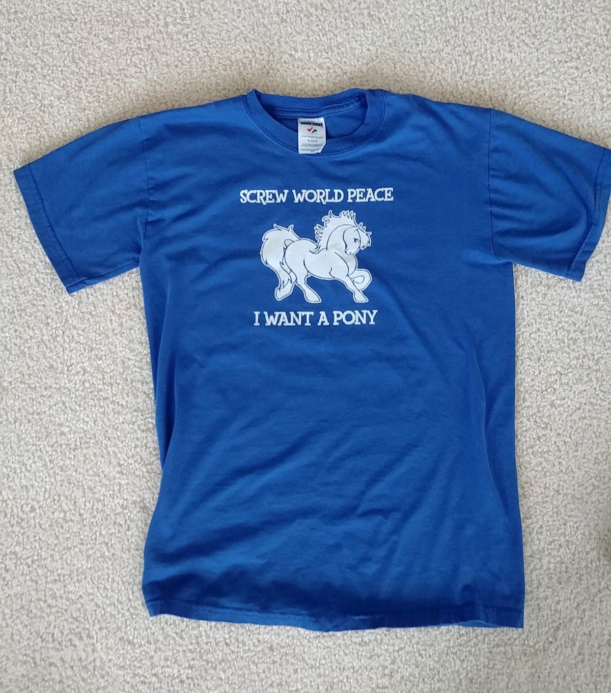 Camicia blu donna voglio un pony taglia S