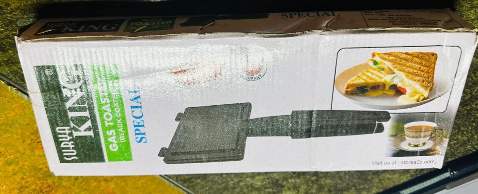 Sandwichera Antiadherente Tostadora de Gas Pan Asado Parrilla Clásica Foto 2 de 4