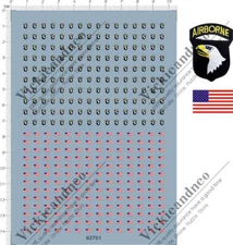 1/35 Scale USA 101 Airborne Division armband Screaming Eagle Water Slide Decal