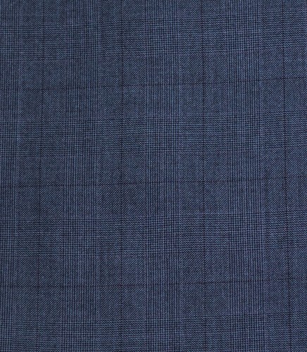 Men's Cool Blue Glen Plaid 3pc 2 Button Slim-Fit Suit w/ Matching Vest NEW - Picture 6 of 6